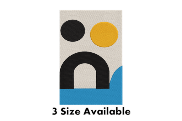 Abstract Arch Modern Embroidery Design: A Stylish Addition to Your Collection