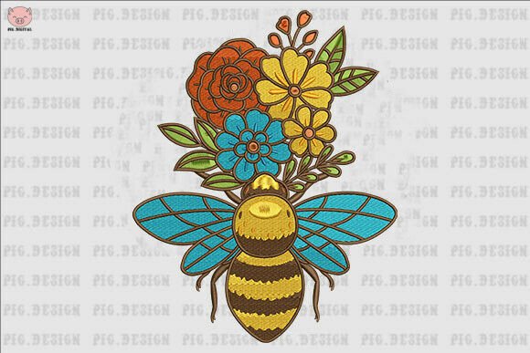 Bees Flower Embroidery Review for Boutique Apparel
