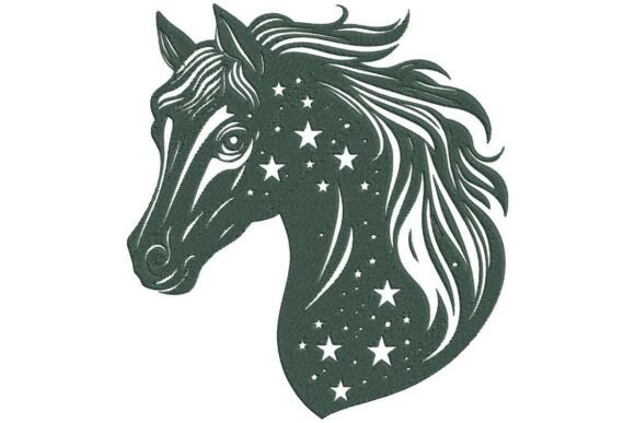 Celestial Horse in Forest Green Embroidery Design Review