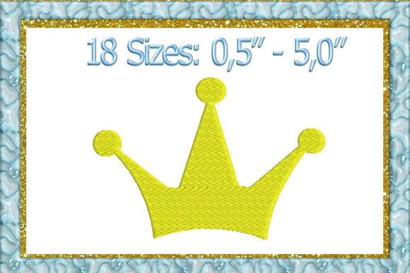 Crown Mini Machine Embroidery Design Review for Etsy Sellers