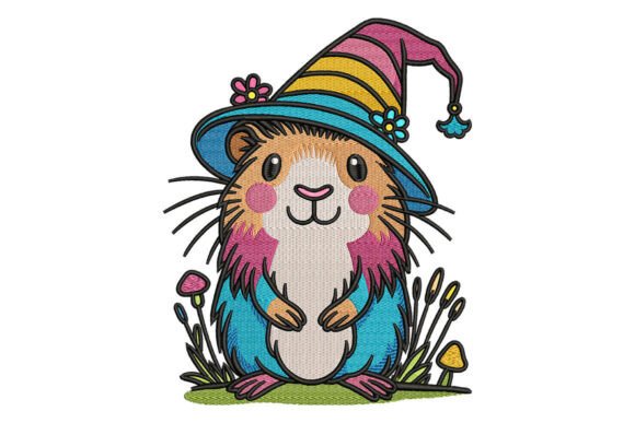 Cute Hamster in Witch Hat Embroidery Review for Real Projects