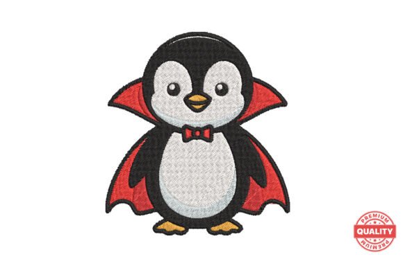 Cute Vampire Penguin Embroidery Review for Seasonal Projects