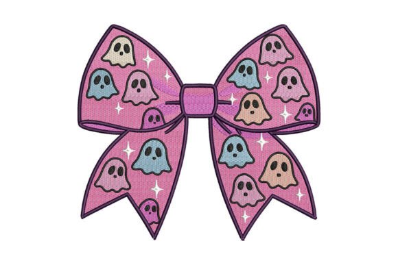 Kawaii Halloween Bow Embroidery Review for Boutique Apparel