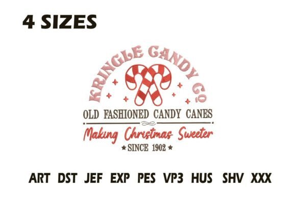 Kringle Candy Co Embroidery Design: A Seller's Perspective