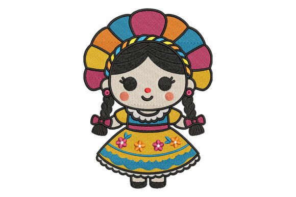 Mexican Folk Doll Embroidery Review for Apparel Projects