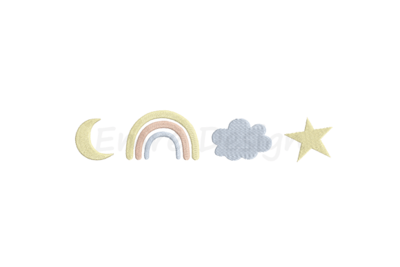 Pastel Sky Set Embroidery Design Review: A Delight for Personalized Gifts