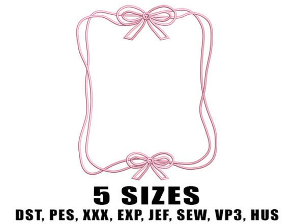 Pink Bow Soft Embroidery Design Review for Handmade Gifts