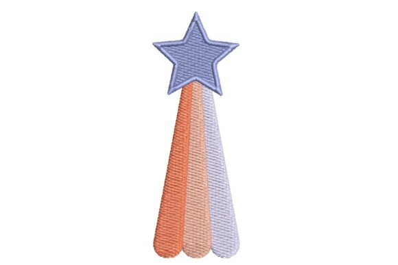 Sparkling Shooting Star with Pastel Trail Embroidery Design Review