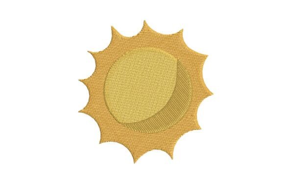 Stylized Golden Sun Embroidery Design Review for Craft Fairs